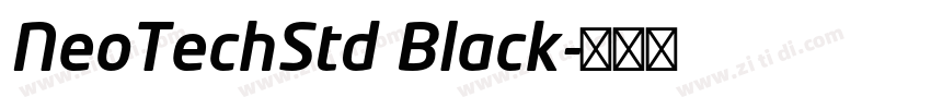 NeoTechStd Black字体转换